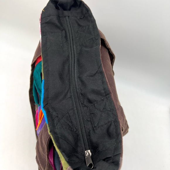 Colorful patchwork hippie tote bag - Picture 7 of 16